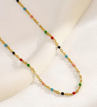 Load image into Gallery viewer, Rainbow bead necklace
